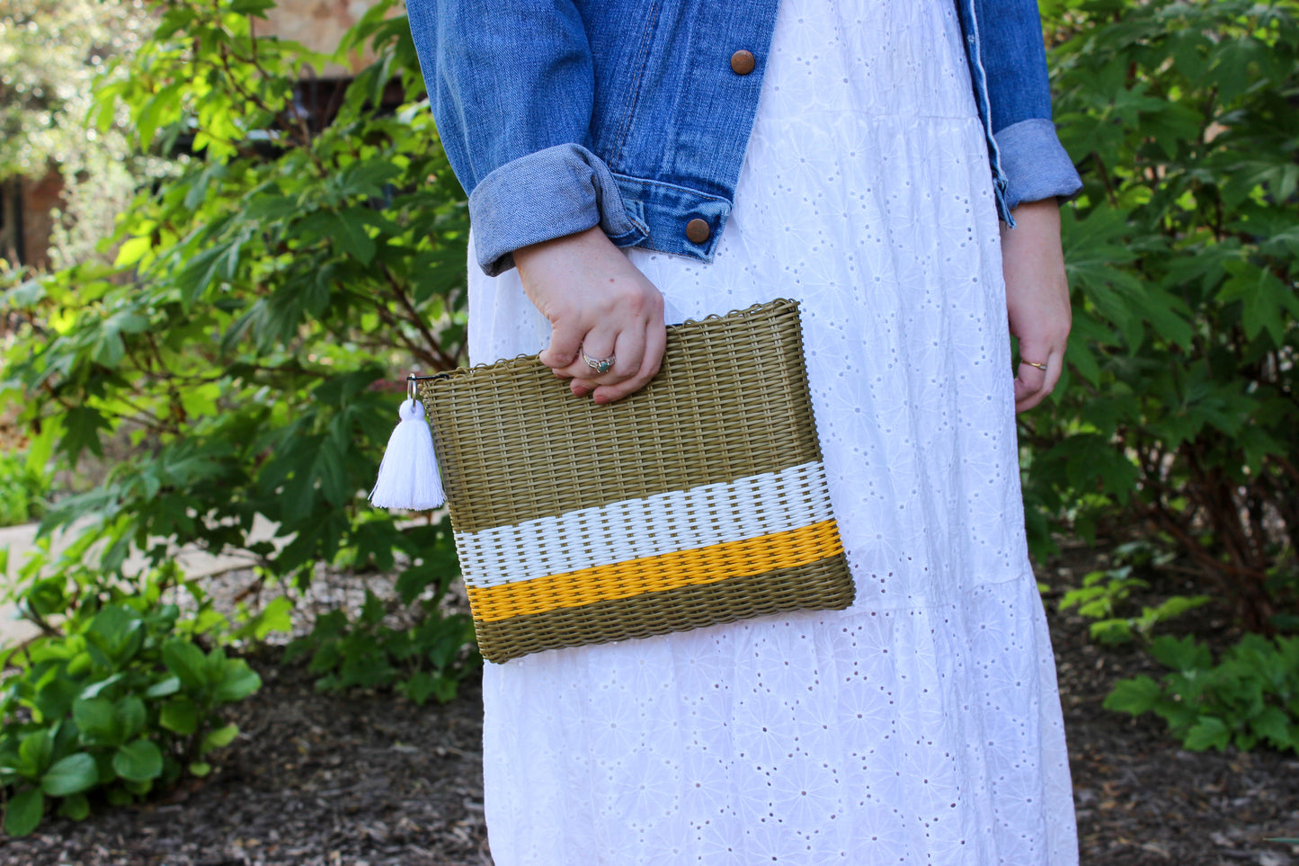 Gold and Yellow Large Clutch