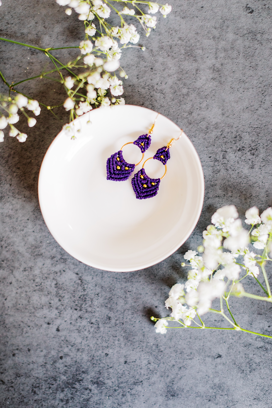 Crochet Macrame Earrings