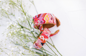 Brights Huipil Embroidered Cuff